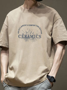 JIANMUJI | Cotton Casual Mens T-Shirt Loose Summer
