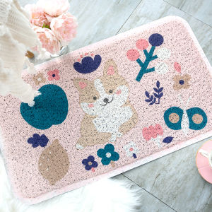 Cartoon Corgi Door Mat Indoor Entrance Mat Dustproof Door Rug Nordic INS Boot Scraper Mat Large Door Mat Home Decor Rug