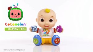 CoComelon Interactive Learning JJ Doll with Lights Sounds and Music to Encourage Letter Number and Color Recognition