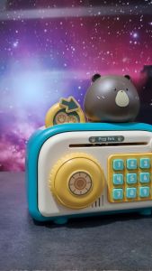 Mainan Celengan Anak Piggy Brankas Bersuara Fingerprint Sensor Interaktif Boy