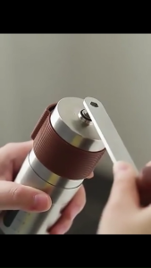 【SKIT SG】Upgraded Mini Portable Hand Coffee Machine 304 Stainless Steel Grinder Manual Grinder New Improved Manual Stainless Steel Coffee Grinder Black Ceramic Burr Adjustable Grind Manual Handmade Coffee Bean Burr Grinders Mill Kitchen Tool Grinders
