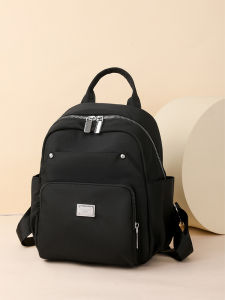 กระเป๋าเป้สะพายหลังผ้าอ็อกซ์ฟอร์ดสำหรับเดินทางแบบลำลองสำหรับผู้หญิง น้ำหนักเบา สไตล์ใหม่ ปิดด้วยซิป กระเป๋าใส่หนังสือ กระเป๋าสะพายไหล่แบบอเนกประสงค์