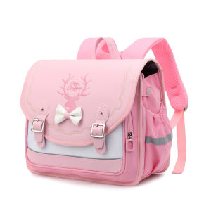 Natural Fish Summer 2024 New Style Japanese Horizontal Student Backpack Boys Girls Grade 1-3 Pressure Relief Backpack