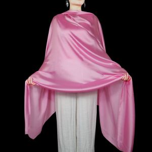 Khăn Choàng Lụa Satin Dài Màu Trơn Phong Cách Hàn Quốc Cho Nữ Mùa Xuân Hè Khăn Choàng Đa Năng Cho Học Sinh Khăn Choàng Quàng Đầu