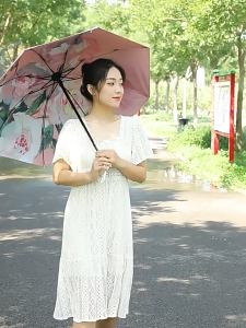 Payung Lipat Manual 8 Rangka UPF 50+ Foldable Manual Type Reverse Umbrella Sunshade Anti UV 折叠防晒雨伞