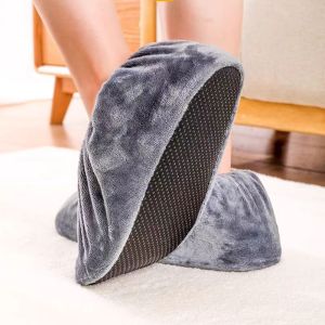 Household Flannel Shoe Covers Thick Reusable Non-slip Overshoes Indoor Keep Floor Carpet Cleaning Shoes Slippers Protecto