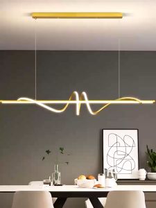 【MG】Modern Chandelier Ceiling Light for Dining Drop Lights Counter Ceiling Light Living Room Hanging Light TriColor Bedroom Lamp