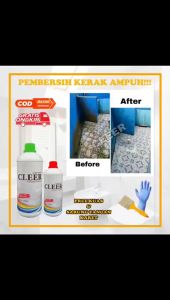 Cleer 500ml | Pembersih keramik kamar mandi | toilet | wc ampuh (Bonus Kuas) Cleer 500ml Clear