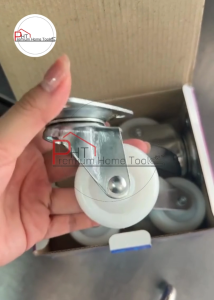 ล้อรถเข็นไนล่อน PVC ยี่ห้อ SL แท้ 💯 ขนาด 1.5" 2" 2.5" 3" (ชุด 4 ลูก) แบบแป้น และ แบบเกลียว(สกรู)