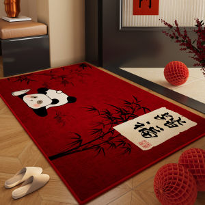 Customizable Red Door Mat Non-slip Dirt-resistant