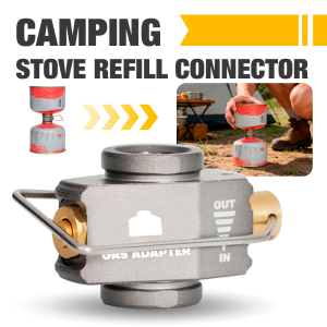 1PC Transfer Device Gas Canister Refill Adapter Portable Outdoor Gas Saver For Outdoor Activities Daily Emergencies And Trips