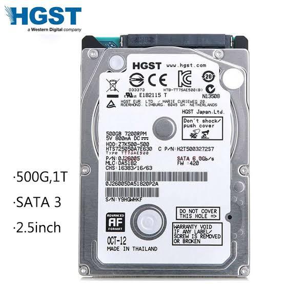 HGST 500GB HDD 2.5