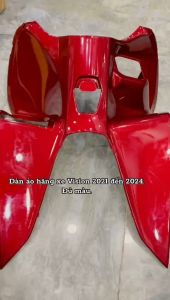 Dàn áo đỏ mận bóng hãng Honda xe Vision 2021 đến 2024 phụ tùng thay thế dàn áo