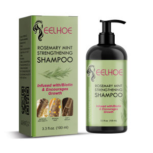 Eelhoe Original Rosemary Mint Strengthening Shampoo Repair Dry Frizzy Damage Anti Itch Dandruff Strong Shampoo Cleaning Scalp Refreshing Hair Straightener Shampoo Soft Nutrition Damaged Repair Shampoo Hair Care