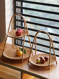 KENS | Giỏ Đựng Dụng Cụ Trà 2 Tầng Kiểu Tre