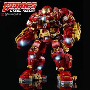 Avengers Hulk Buster Armor Mech Building Bricks