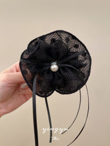 French Lace Butterfly Knot Hair Clip Womens New 2024 Elegant Feeling Back of Head Bun Flower Hair Clip Original Design Fresh out