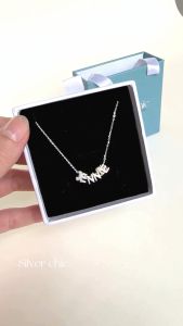 Dây chuyền bạc 925 phối chữ cái theo yêu cầu SILVER CHIC