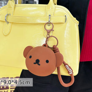 Miffy | Kawaii Miffy Rabbit Silicone Mini Headphones Coin Purse Charm Storage Bag Coin Purse Cartoon Mini Earphone Bag Birthday Gifts