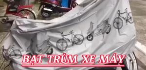 (MIỄN SHIP TOÀN QUỐC) Áo trùm xe máy Loại dày mẫu hoa văn.