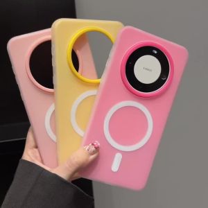 Matte Candy 2 IN 1 Bumper ForMagsafe Cases For Huawei Pura 80 70 60 Mate 70 60 50 Pro Ultra Magnetic Jelly Protective Cover