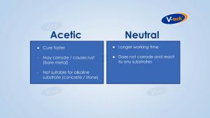 VT-202 V-Tech All Purpose Acetic Silicone Sealant / Carton / 24pcs V-TECH