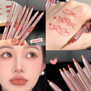 Dorisna 6 Colors Rotating Lip Liner Lipstick Pen Waterproof Long-lasting Matte Lip Contouring Lip Liner Pencil Female Makeup Cosmetics