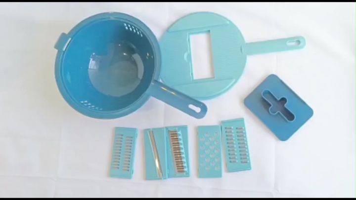 7in1 Vegetable Cutter Shredder Vegetable Slicer Fruit Cutter with Basket Multifunction Kitchen Vegetables Food Chopper