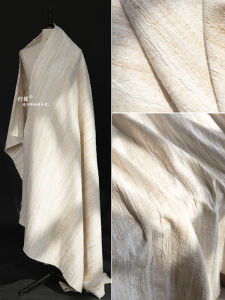 ผ้าไหมฝ้ายผสมสำหรับผู้ออกแบบเสื้อผ้า ผ้าทรงเครื่องแบบ ป้องกันริ้วรอย ทรงที่ดี ผ้าสำหรับทำเสื้อผ้า เสื้อผ้าทำงาน ผ้าฝ้ายผสม