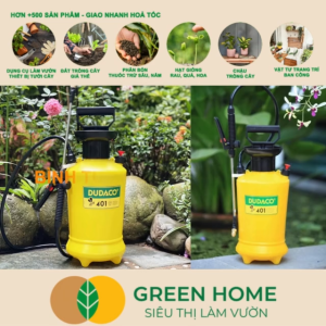 Bình Tưới Cây Dudaco GreenHome 4 Lít Phun Xa 2 Chế Độ Bơm Nhẹ Tay Tưới Cây Phun Sương Bền Đẹp