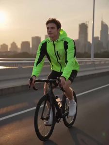WOSAWE | WOSAWE Men Cycling Jacket Lightweight Portable Breathable Windbreaker MTB Coat Summer Autumn Outdoor Sports Cycling Clothing