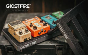 GHOSTFIRE บอร์ดแพดเดิลกีตาร์อะลูมินัมอัลลอยเอฟเฟกต์ 2.75lb รุ่น Pedalboard 16.9 "X 12" พร้อมกระเป๋าใส่โน๊ตบูคแบบ V SERIES