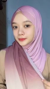 LADY HIJAB PASHMINA DAILY I OMBRE BABY DOLL PREMIUM QUALITY