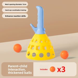 BABYSHOME | Interactive Educational Ball Toy for Kids Indoor Outdoor Catch Throw Game Parent Child Bonding Durable Soft Ball Launcher for Boys Girls Ages 3 4 5 6 7 8 9 10
