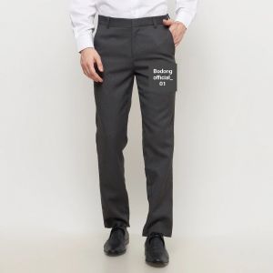 celana panjang kerja kantor pria slimfit bahan tebal jahitan rapi nyaman dipakai modern model elegan