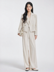 Summer Light Petite Commute Professional White Suit Jacket