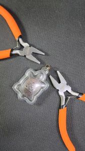 คีมหนีบตะขอ คีมหนีบห่วงพระ งานคุณภาพหนีบเบามือ YKC-012 ปากเรียบ