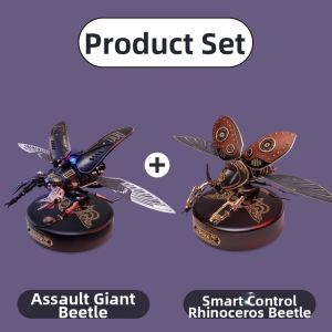 ROKR | Beetle Themed Manual Metal Mecha Model Toy