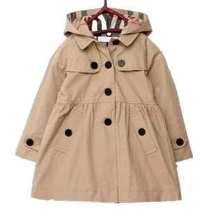 3-10Y Baby Girls Spring Autumn Hoodied Windbreaker Children Kids Jacket Coat Clothing Teenager Girls Overalls Outerwear Clothes