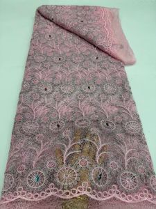 Luxury 2026 Water Soluble Lace Cord Guipure Fabric High Quality Knitted 5 Yards African Wedding Dress Fabric for Women Sew