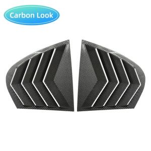 For BMW 5 Series E60 Car Rear Window Shutter Cover Trim Window Louver Side Vent Trim 2004-2010 Auto Gloss Black Accessories