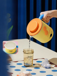 [China Plug Adapter Needed]Portable Mini Stainless Steel Electric Kettle