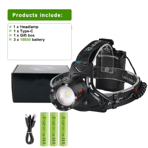 99000000LM 1000W Most Powerful Headlamp Super Bright LED Head Flashlight Long Range 5km Headlight Charge 18650 Camping Head Lamp