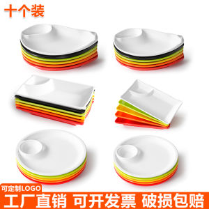 ชามพลาสติกสำหรับร้านอาหาร 10 ชิ้น ชามทรงยาวสำหรับขายส่ง ชามสำหรับใส่อาหาร ชามสำหรับใส่สลัด ชามสำหรับใส่อาหาร ขนาด 8 นิ้ว