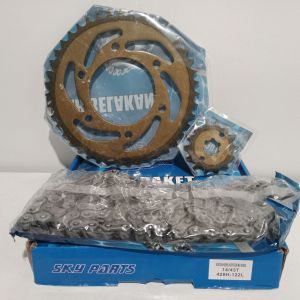 Gear paket gir depan belakang Vixion New / Jupiter MX King 14T - 43T 428H - 122L