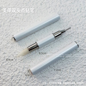 Lorossi Manicure Double-Headed Diamond Pen Dual-Use Nail Art Tools with Suction Drill for Professional Nail Beauty Shop