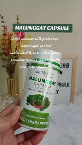 Bellevine Malunggay Capsules 100s 500mg Moringa Oleifera Plant Based Food Supplement for Adults Daily Wellness Support Antioxidant Support Green Leaf Capsule Format Convenient Bottle Pack for Home Office Travel Routine Use Natural Nutrient Support