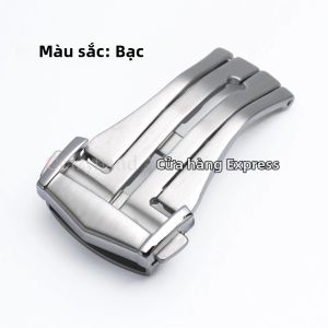 Khóa Cài Bằng Thép Không Gỉ 304L Mạ Mờ 18mm 20mm Dành Cho Dây Đồng Hồ Da Cao Su Màu Đen Vàng Hồng Bề Mặt Mờ Kiểu Bướm