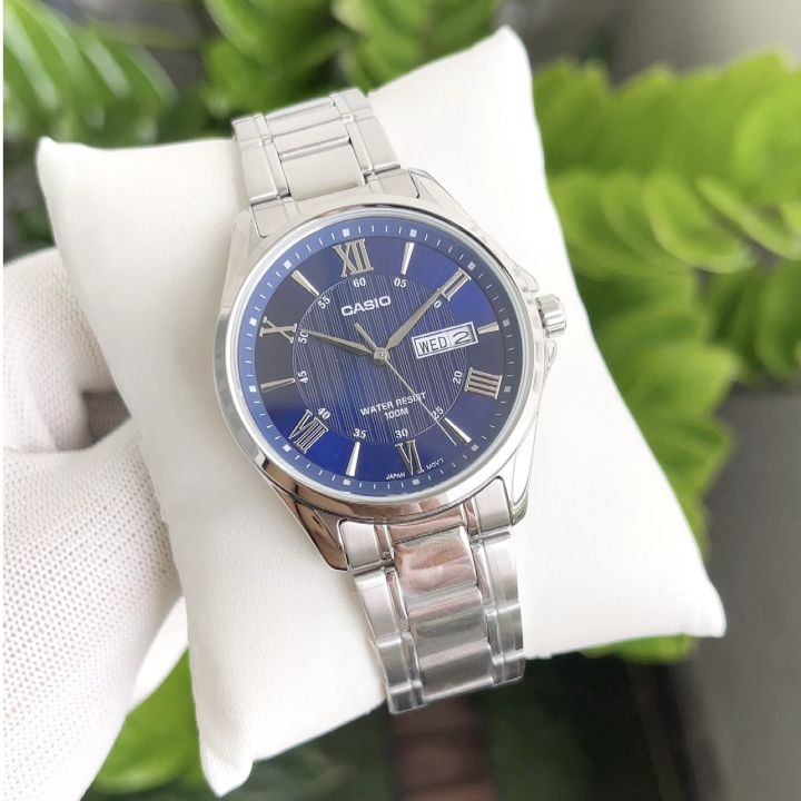ĐỒNG HỒ NAM CASIO MTP 1384D 2A DÂY KIM LOẠI CHỐNG NƯỚC