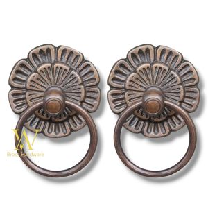 Tarikan Pintu Gebyok Kuningan Motif Gby 013 Antik 2 Pcs